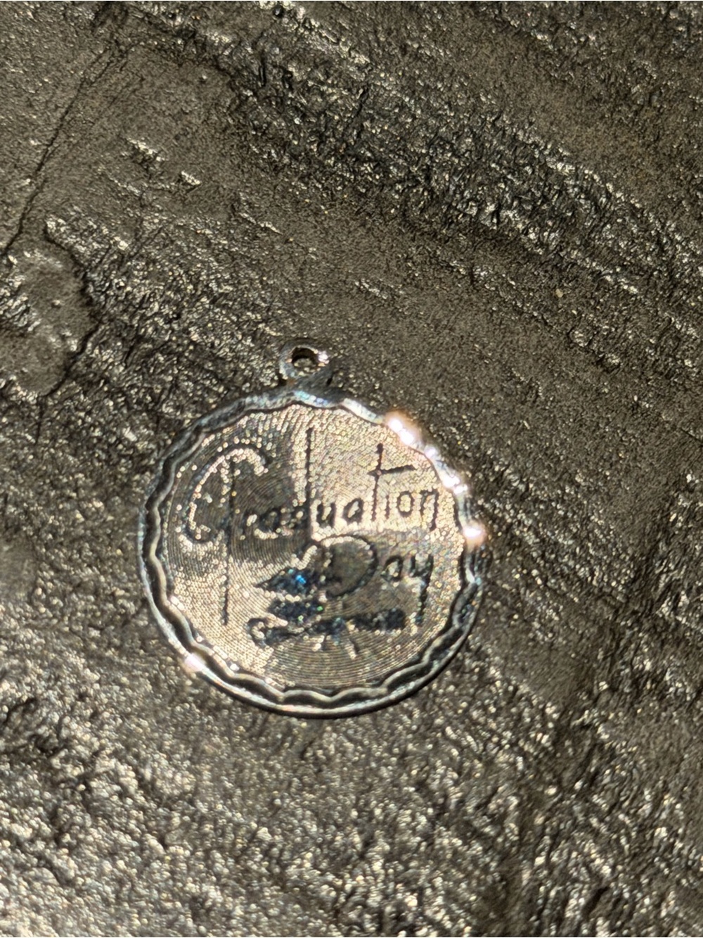 Sterling Silver ‘Graduation Day' Round Pendant Charm